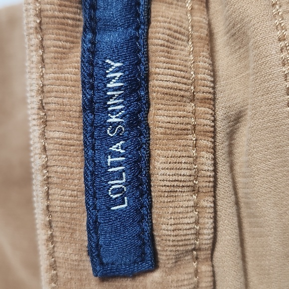 Lucky Brand Tan Corduroy Pants Size 8/29 Lolita Skinny - Picture 10 of 16